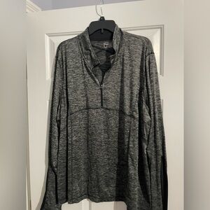 Be Inspired Charcoal Quarter-Zip Top